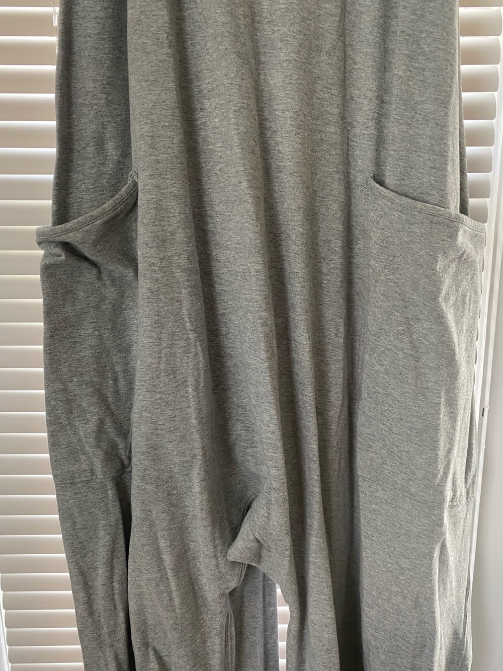 Free People FP Movement Hot Shot One Piece Gray Slouch Relaxed Lounge Jumpsuit M - Picture 3 of 10